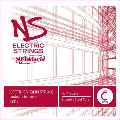 D'Addario Orchestral - NS315 - Corde de Do grave pour violon électrique, diapason 4/4, tension moyenne