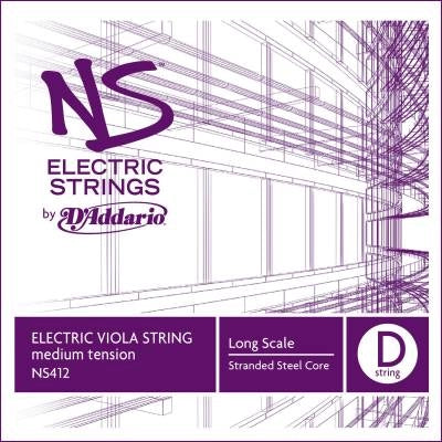 D'Addario Orchestral - NS412 - Alto électrique D'Addario NS, corde de ré simple, diapason long, tension moyenne