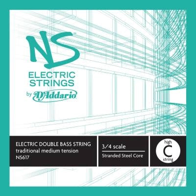 D'Addario Orchestral - NS617 - Corde de basse électrique traditionnelle NS, Do aigu, diapason 3/4, tension moyenne