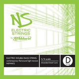 DAddario Orchestral - NSFW612 - DAddario NS Electric Contemporary Bass Single D String, 3/4 Scale, Medium Tension