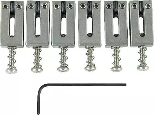 Graph Tech - String Saver Saddles - Chrome for Vintage Strats