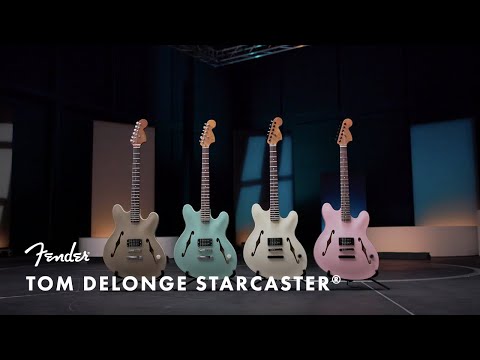 Fender - Tom DeLonge Starcaster, Touche Palissandre, Accastillage Chromé - Satin Surf Green 0262360557