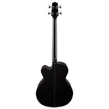 Guitare basse électro-acoustique Takamine série G, pan coupé vénitien, noire GB30CEBLK