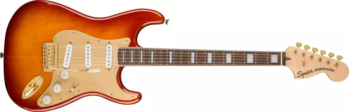 Squier – Stratocaster® 40e anniversaire, édition or – Sienna Sunburst – 0379410547