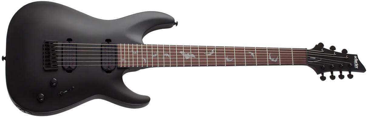 Schecter - Damien 7   7-String Electric Guitar - Satin Black