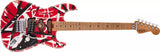 EVH - EVH Striped Series Frankie, Maple Fingerboard - Red/White/Black Relic 5107900503