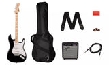 Squier - Pack Sonic Stratocaster avec Frontman 10G et housse - Noir 0371720006