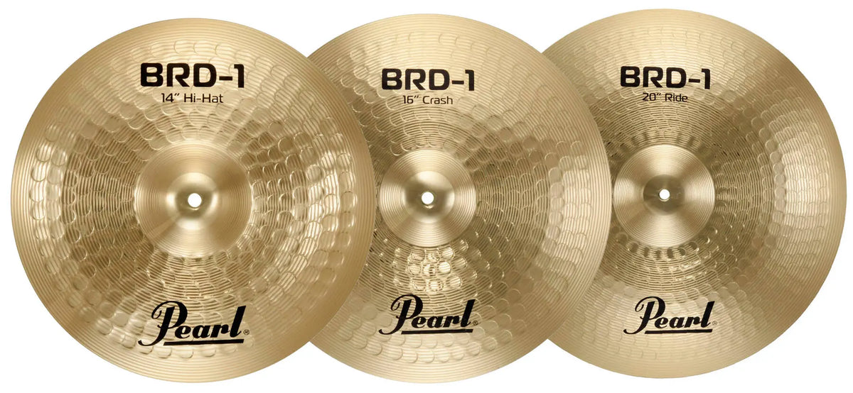 Pearl BRD-1 Brass Cymbal Set (14HH,16CR,20RD)