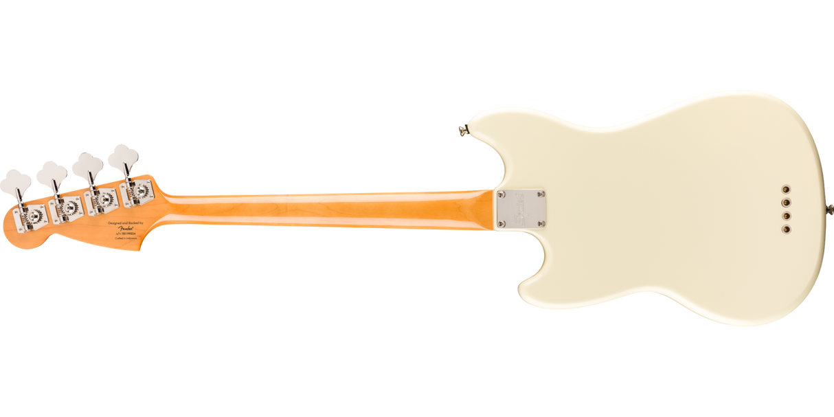 Squier - Guitare Basse Mustang Classic Vibe des années 60 - Blanc Olympique - 0374570505