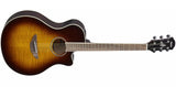 Yamaha - APX600FM Acoustique-Électrique avec Pan Coupé - Érable Flammé Tobacco Brown Sunburst