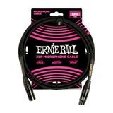 Câble micro XLR tressé Ernie Ball - 5 brins - Noir
