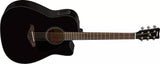 Yamaha - FGX800C Solid Spruce Top Dreadnought Acoustic Guitar with Electronics - Black