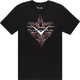 Fender Custom Shop Pinstripe T-Shirt, Black - XL