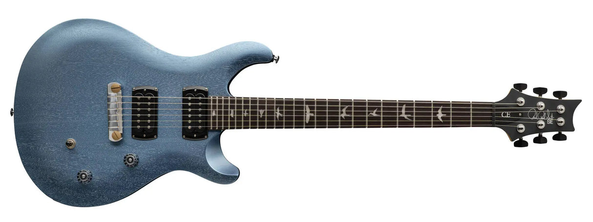 Guitare électrique PRS SE CE 24 Standard Satin Stoptail avec housse - Bleu glacier métallisé