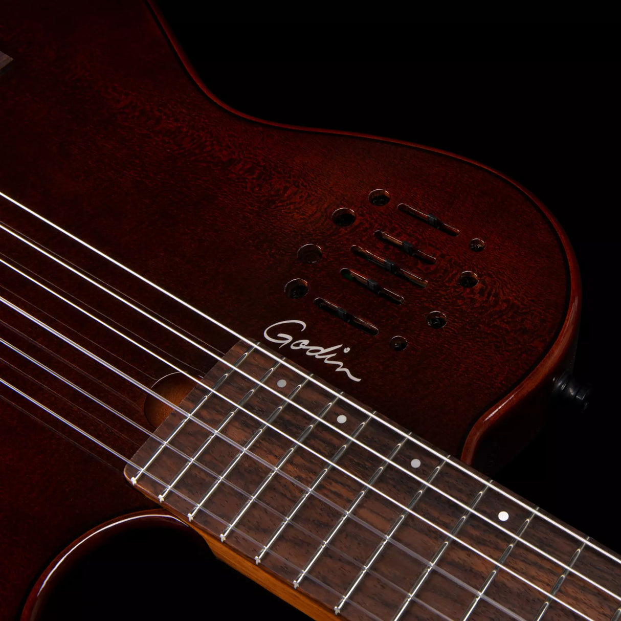 Godin Guitars - Multiac Mundial with Gigbag - Kanyon Burst