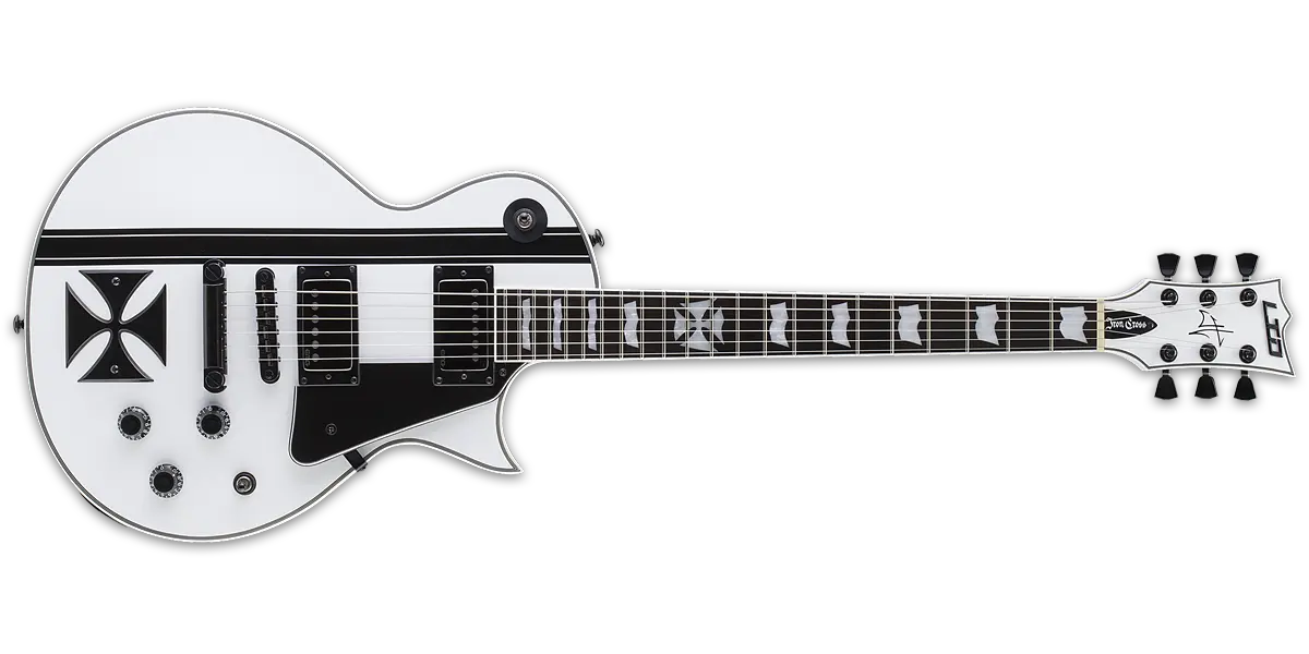 ESP Guitars - Guitare électrique LTD Iron Cross - Blanche-Neige