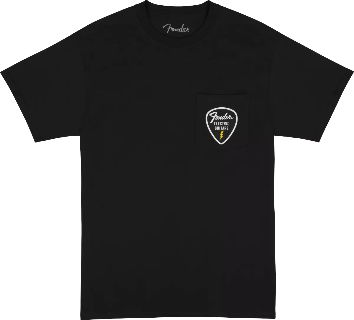 T-shirt à poche plaquée médiator Fender, Noir - Taille S 9192601306