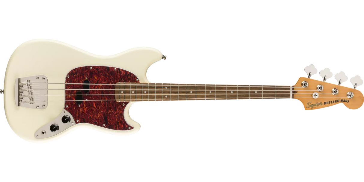 Squier - Guitare Basse Mustang Classic Vibe des années 60 - Blanc Olympique - 0374570505