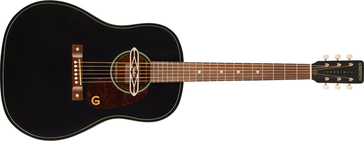 Gretsch Guitars - Deltoluxe Dreadnought with Walnut Fingerboard - Black Top 2711230511