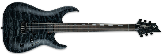 ESP LTD H-1001 SEE THRU BLACK d'occasion H1001 LH1001QMSTBLK