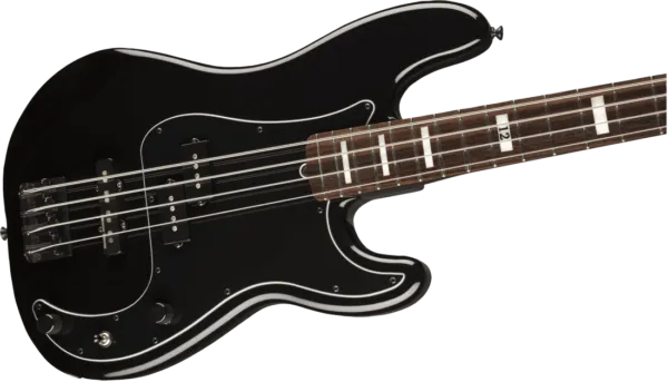 Fender Precision Bass Deluxe signature Duff McKagan rosewood fingerboard, with soft case (black finish) - Image 2