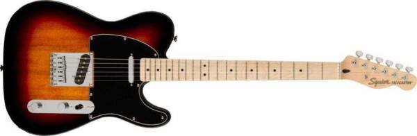 Squier Guitar Telecaster Affinity series, maple fretboard - Sunburst 3 tone