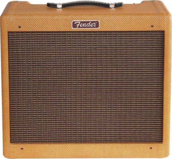 Fender				 				Blues Junior en tweed laqué avec Jensen C12-N