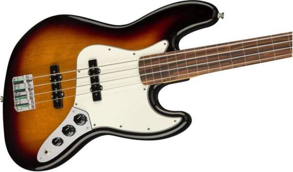 Fender				 				Joueur Jazz Bass Fretless Pau Ferro - 3 Tone Sunburst – Image 2