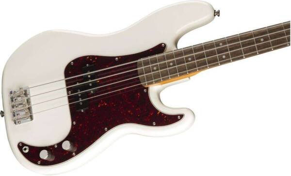 Squier Classic Vibe '60s Precision Bass, touche en laurier, Olympic White - Image 2