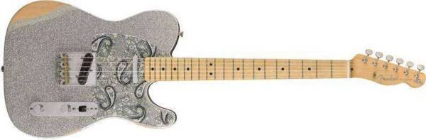 Fender Telecaster Brad Paisley Road Worn - Silver Sparkle