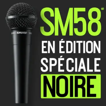 Shure – SM58 En Édition Spécial Noir | Pour Un temps Limité